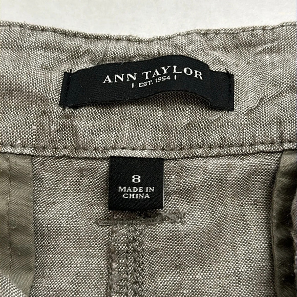 Ann Taylor 100% Linen Shorts Size 8 - Picture 4 of 9